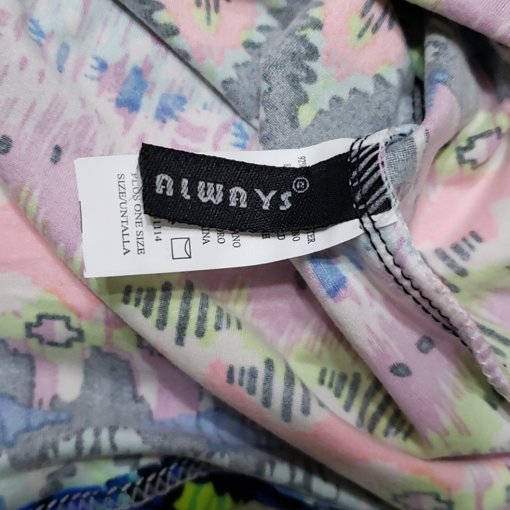 Always Women's Multi-Colored Racerback Tank Top - Picture 3 of 4